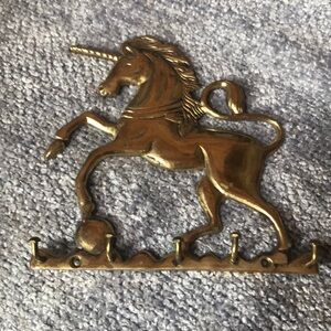 Elegant Gold Unicorn Wall Hook